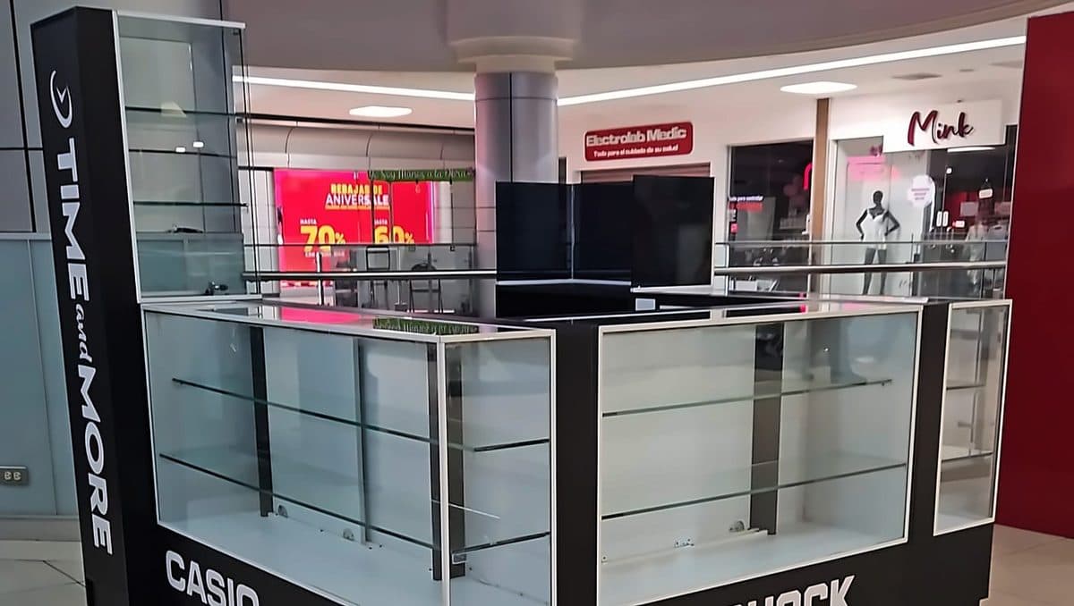 Kiosco en centro comercial